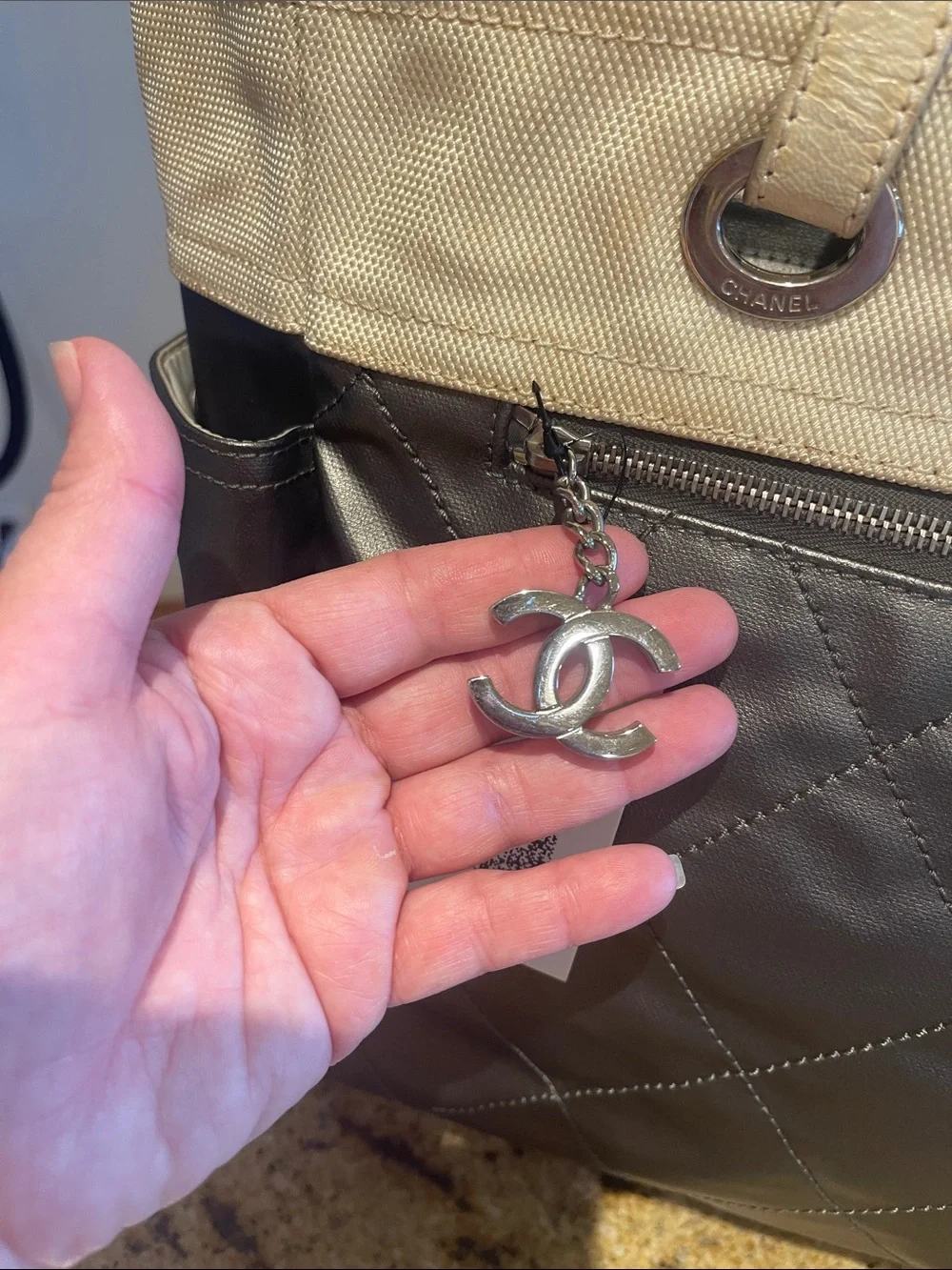 CHANEL tote combining